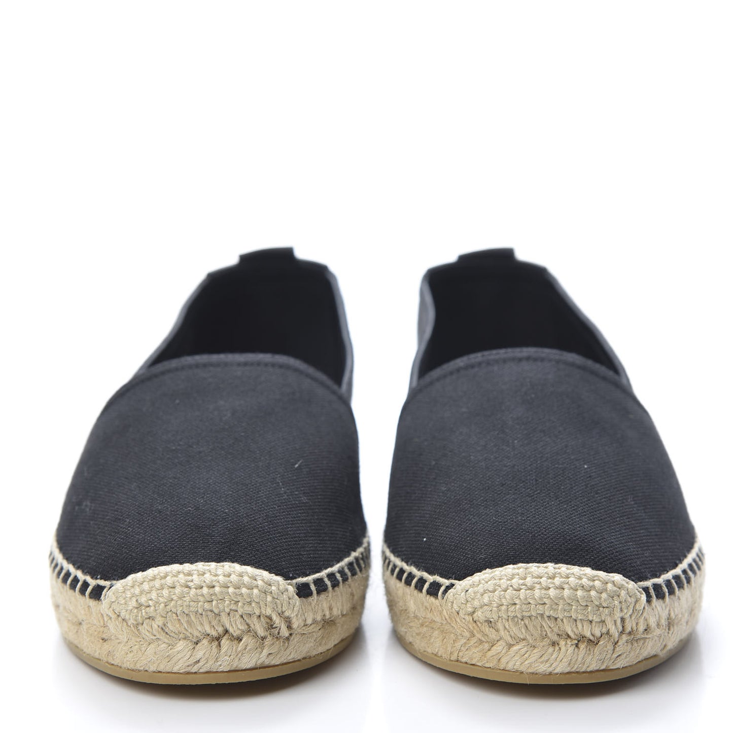 Canvas Nappa Elba Light Logo Embroidered Espadrilles 36 Black