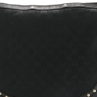 Gucci Monogram Pelham Studded Shoulder Bag Black 7 of 10