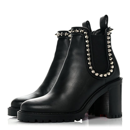 Christian Louboutin Nappa Spiked Capahutta 70 Chelsea Boots 36 Black 3 of 11