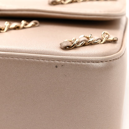 Chanel Metallic Lambskin Small CC Chain Flap Light Gold 12 of 12