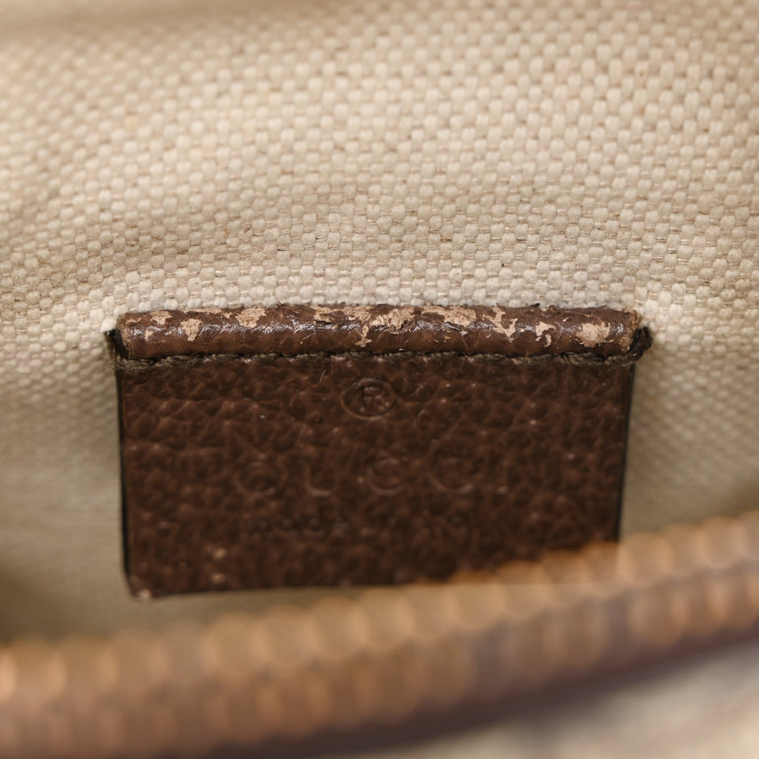 Gucci GG Supreme Monogram Mini Neo Vintage Double Zip Messenger Bag Beige New Acero Crop 9 of 12