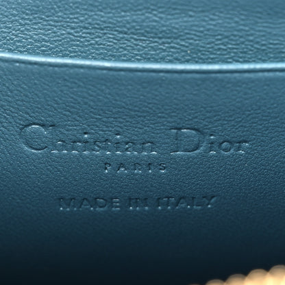 Christian Dior Lambskin Cannage Lady Dior Phone Holder Blue 6 of 10