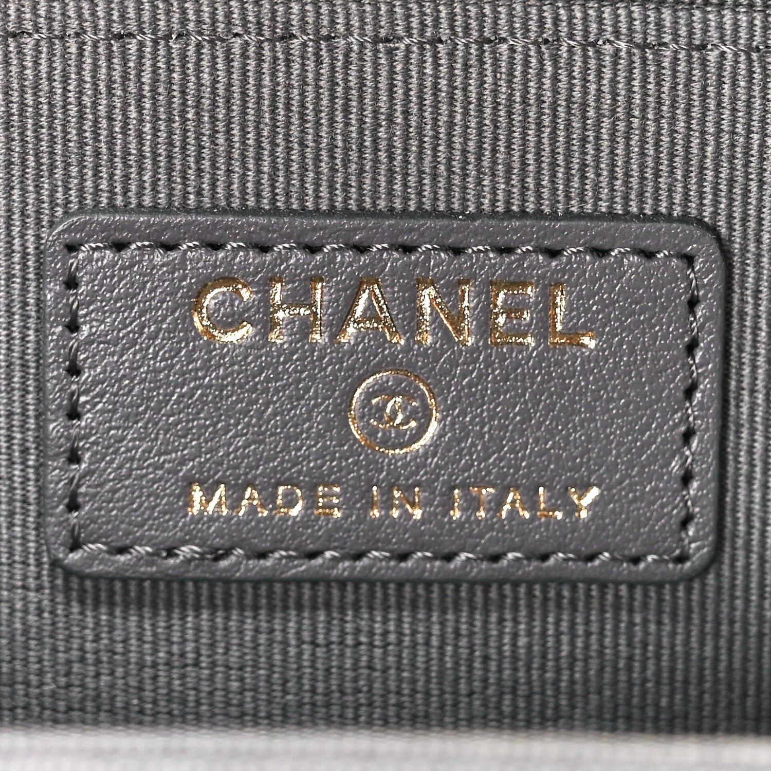 Chanel Caviar Quilted Boy Zip Phone Holder With Chain Grey 6 of 11