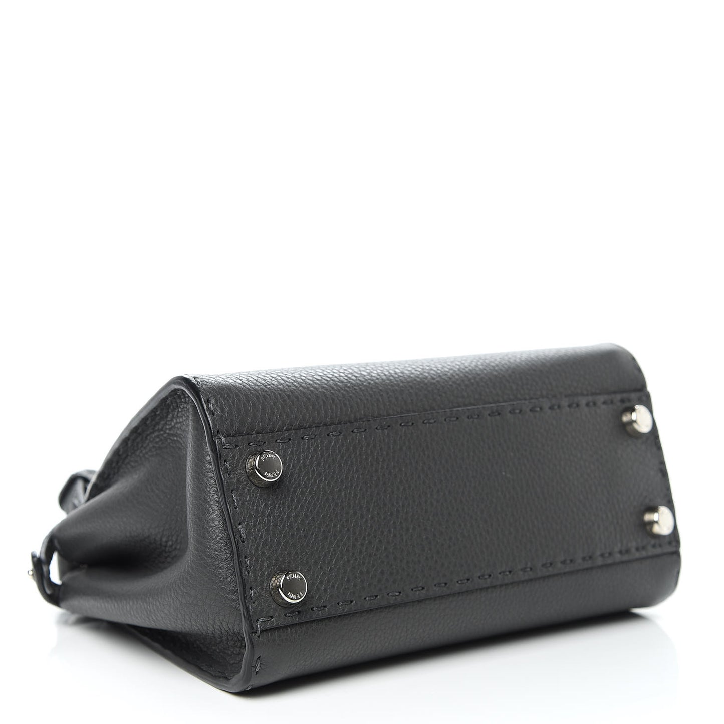 Cuoio Romano Selleria Bi-Color Mini Peekaboo Iconic Satchel Asfalto Latte