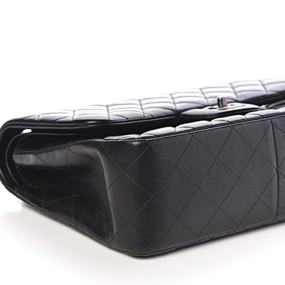 Chanel Lambskin Quilted Jumbo Double Flap Black 8 of 10