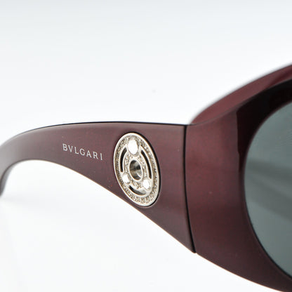 Bulgari Crystal Sunglasses 8009-B Burgundy 5 of 7