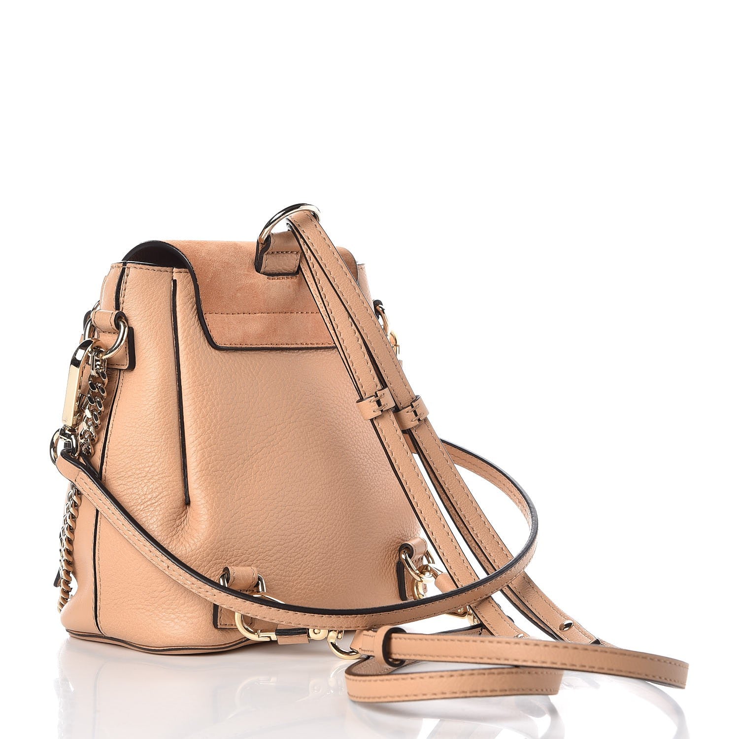 Chloe Suede Calfskin Mini Faye Backpack Blushy Pink 3 of 9