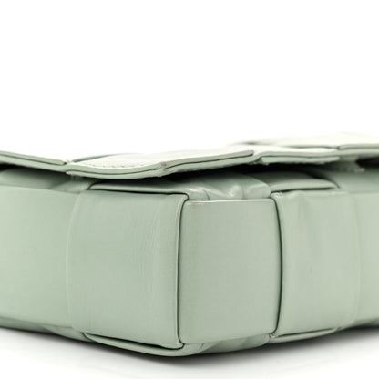 Bottega Veneta Paper Calfskin Maxi Intreccio Cassette Crossbody Bag Sage 9 of 10