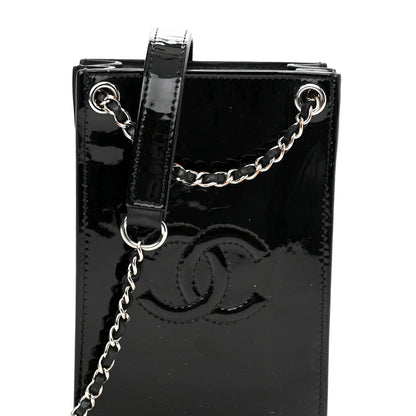 Chanel Patent CC Phone Holder Crossbody Black 8 of 11