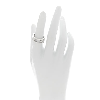 Gucci Sterling Silver G Cutout Ring 54 6.75 2 of 4