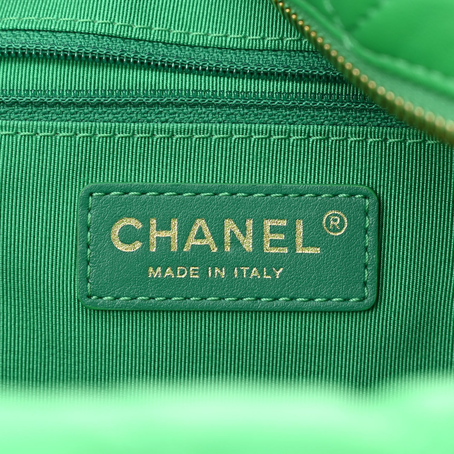 Chanel Lambskin Quilted Large Perfect Meeting Hobo Green 6 of 11