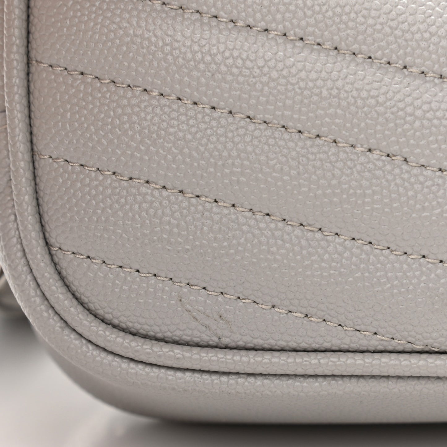 Grain De Poudre Matelasse Monogram Mini Lou Camera Bag Granite