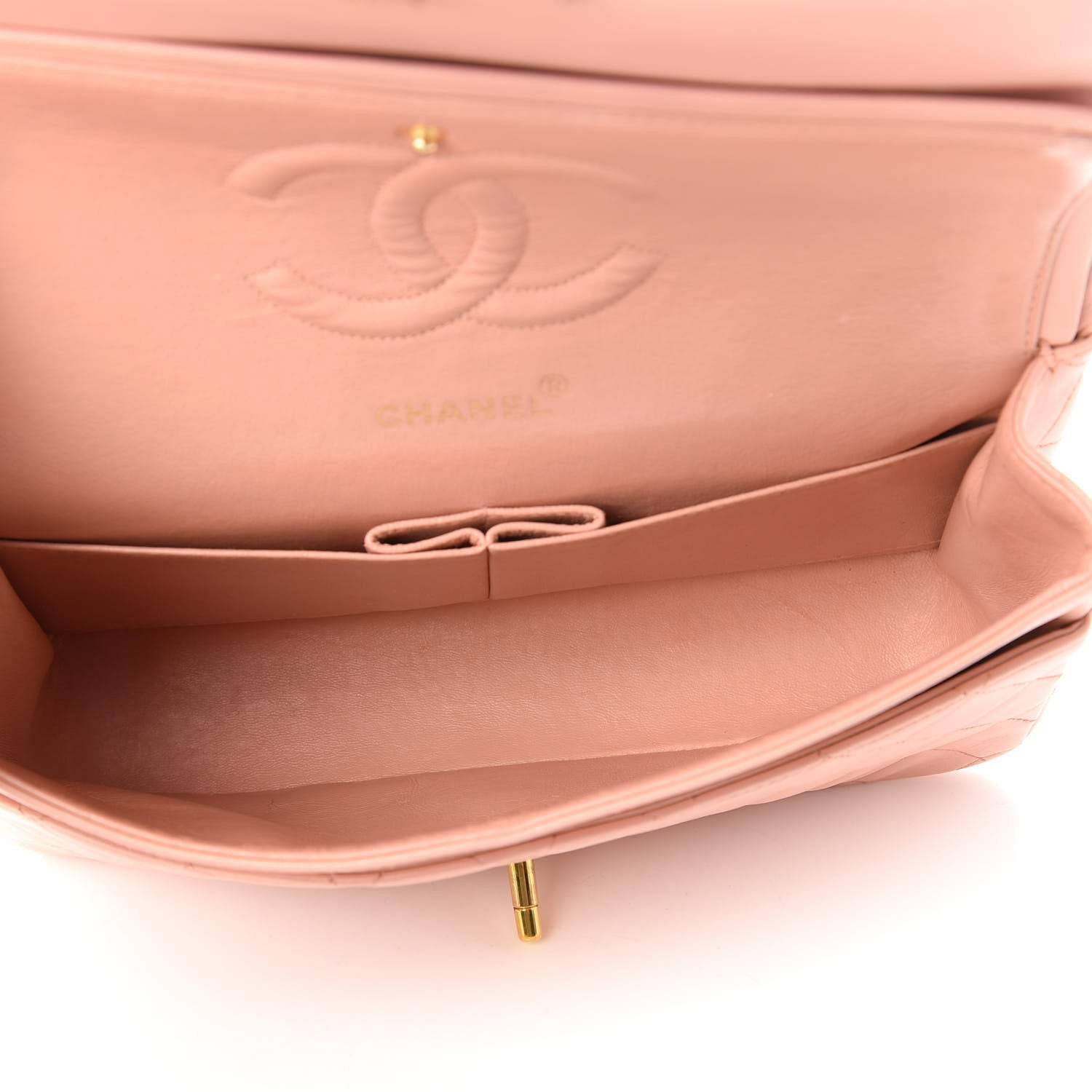 Chanel Lambskin Quilted Medium Double Flap Light Pink 5 of 12