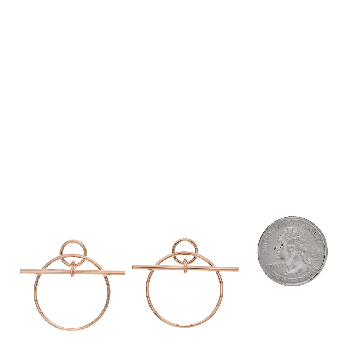 18K Rose Gold PM Loop Earrings