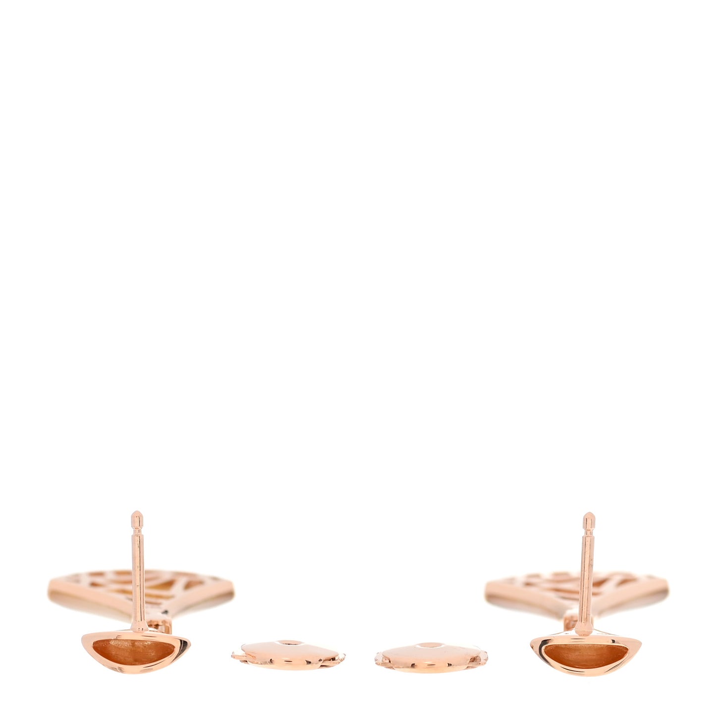 18K Rose Gold Diamond Mother of Pearl Divas' Dream Earrings