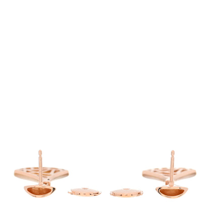 Bulgari 18K Rose Gold Diamond Mother of Pearl Divas' Dream Earrings 3 of 6