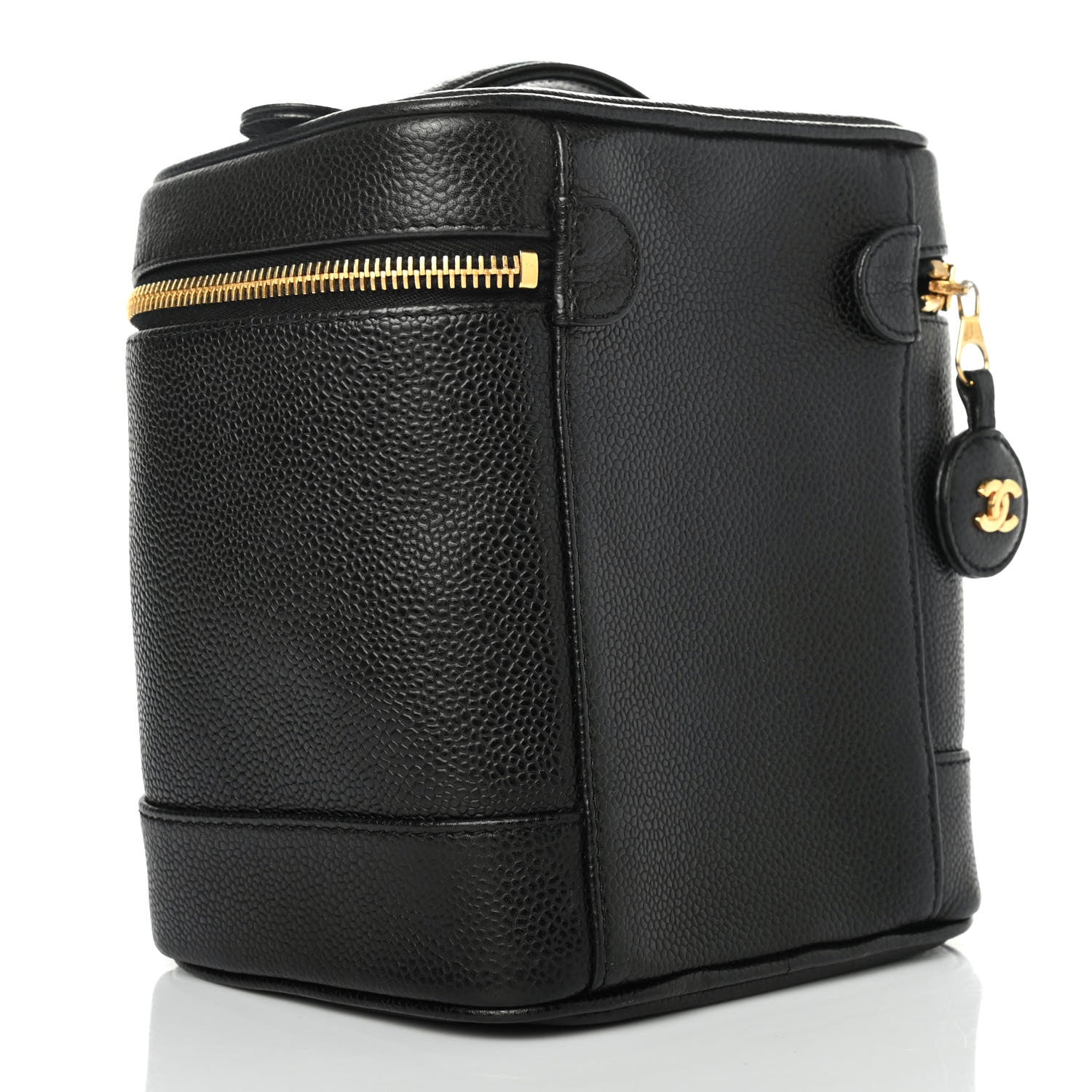 Chanel Caviar Vanity Cosmetic Case Black 2 of 4