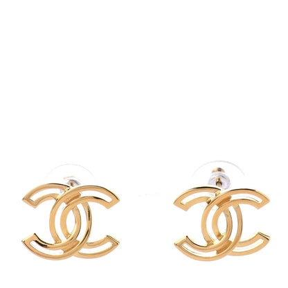 Chanel Metal Obazine CC Earrings Gold 1 of 5