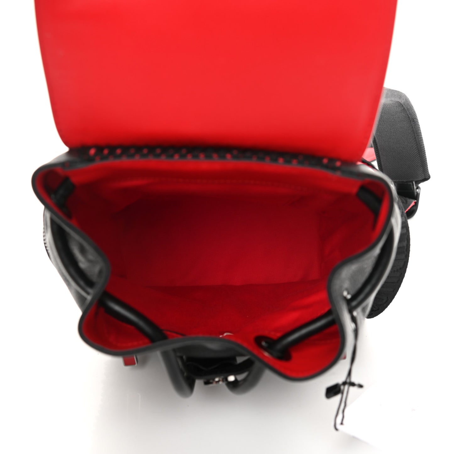 Calfskin Spiked Small Explorafunk Backpack Black