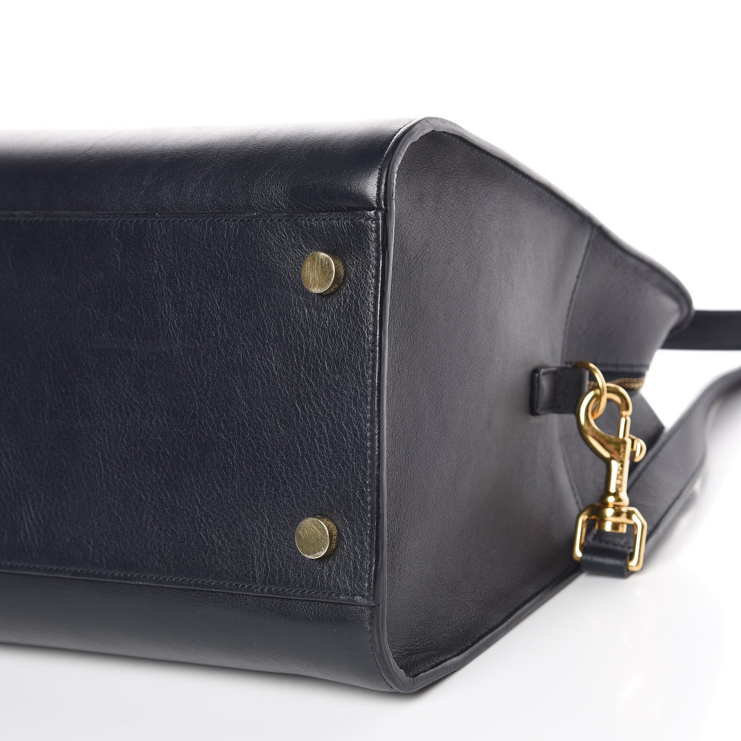 Saint Laurent Calfskin Medium Monogram Cabas Navy 11 of 12