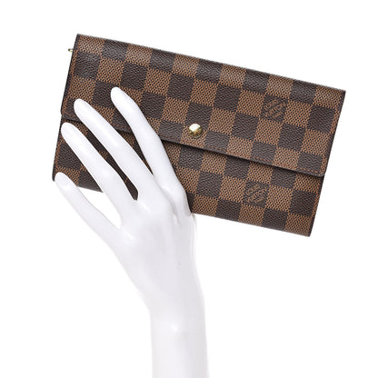 Louis Vuitton Damier Ebene Sarah Wallet 2 of 7