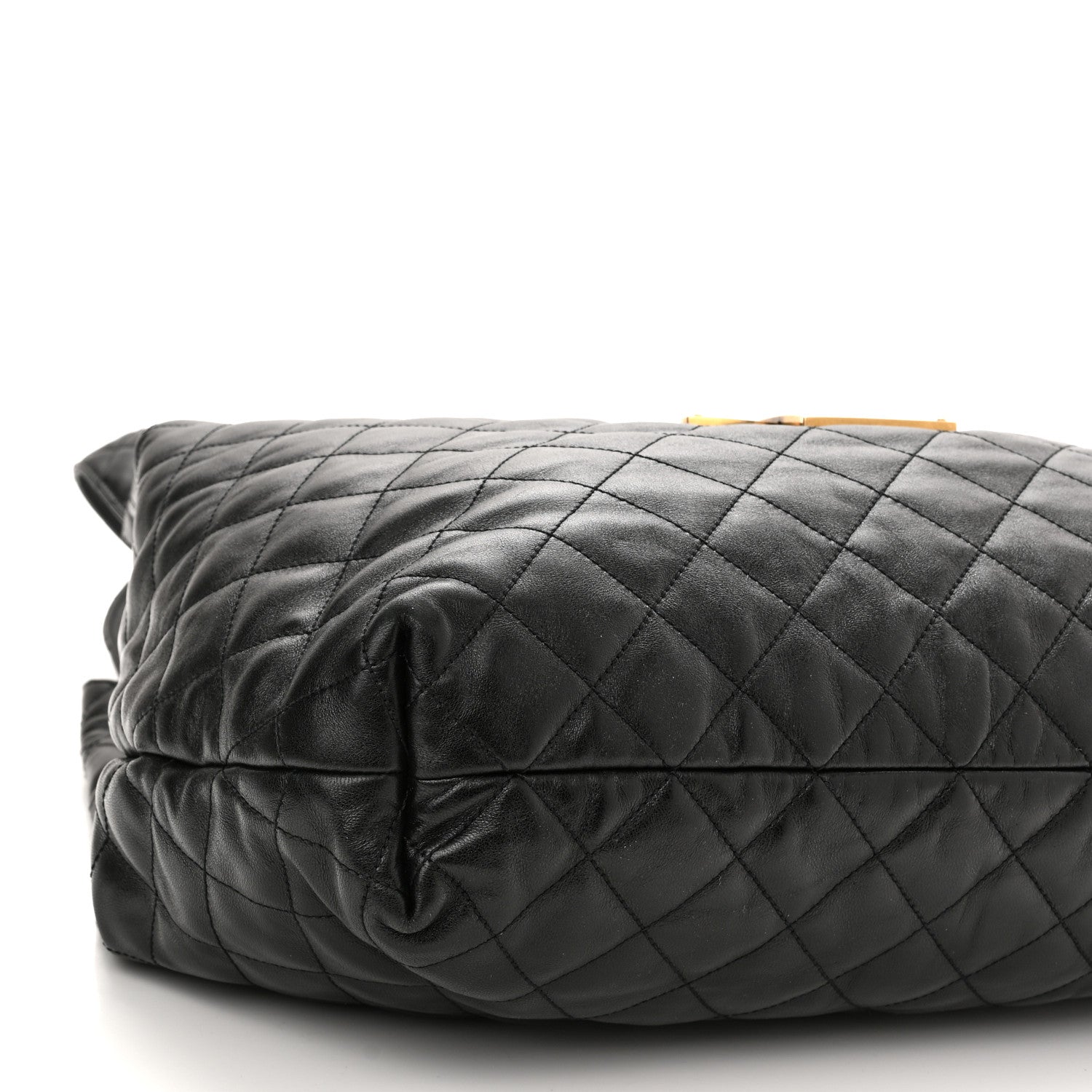 Saint Laurent Lambskin Quilted Maxi Icare Shopping Tote Black 9 of 11