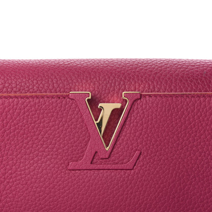 Louis Vuitton Taurillon Capucines MM Hibiscus Flamingo 9 of 9