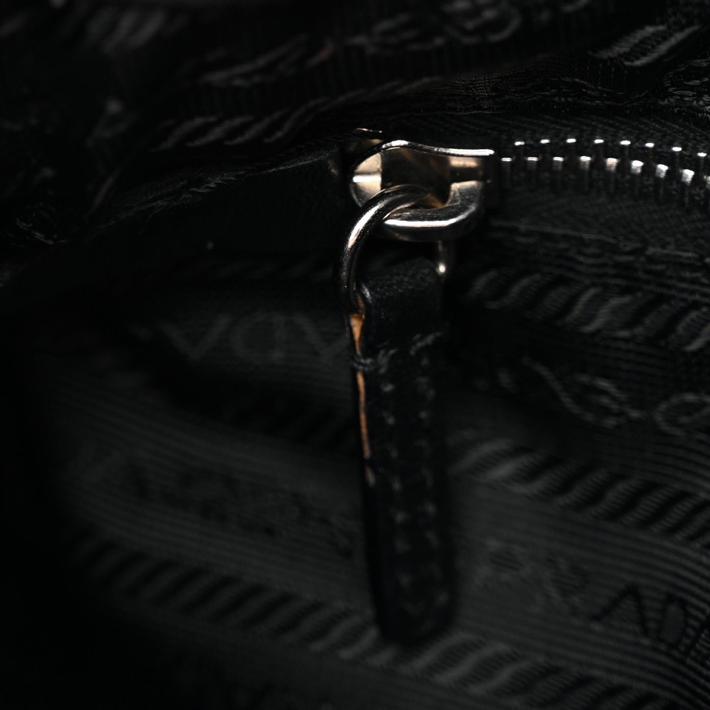 Tessuto Nylon Moon Shoulder Bag Black