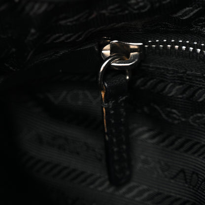 Prada Tessuto Nylon Moon Shoulder Bag Black 7 of 12