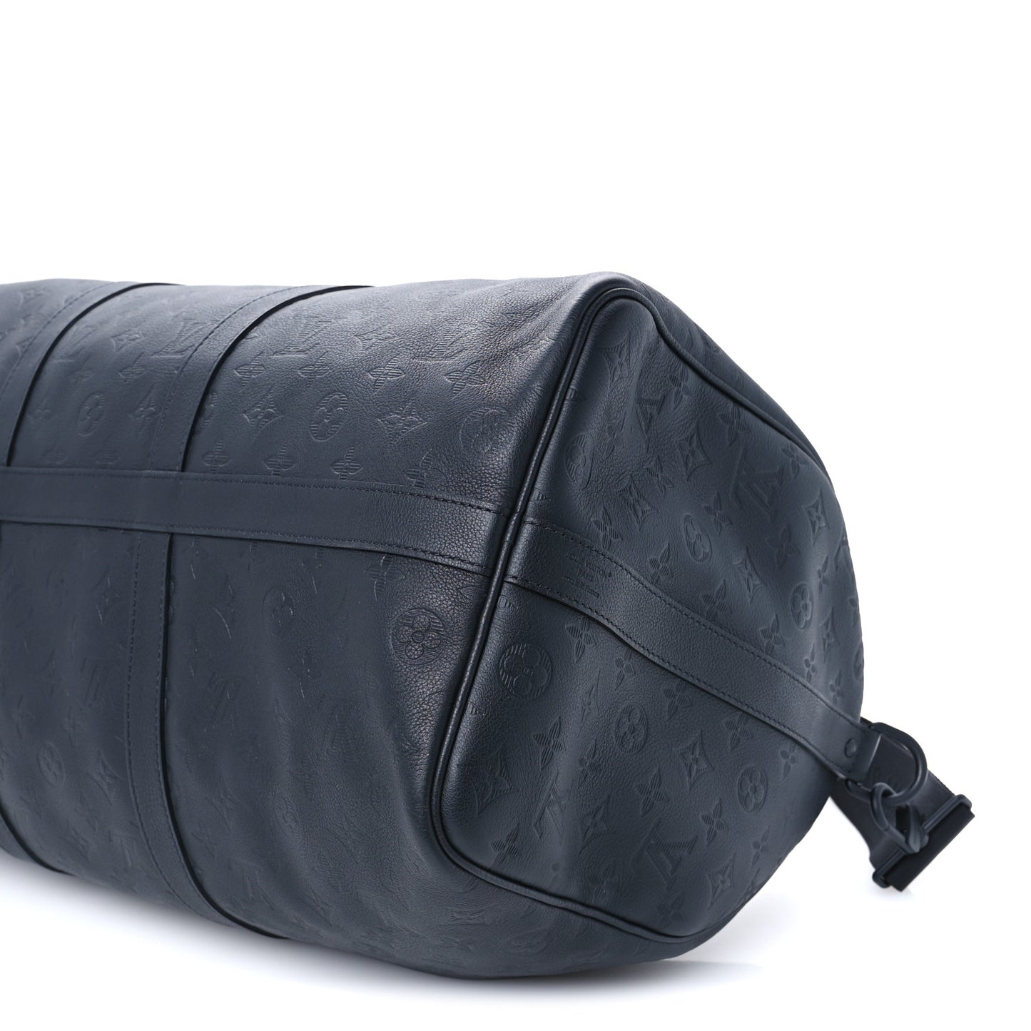 Calfskin Shadow Monogram Keepall Bandouliere 50 Black