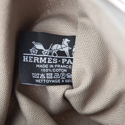 Hermes Toile Flat Yachting Pouch Gris Fonce 6 of 6