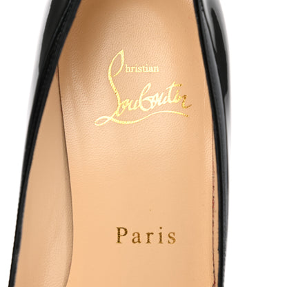 Christian Louboutin Patent Fetish Peep 130 Pumps 36 Black 7 of 9