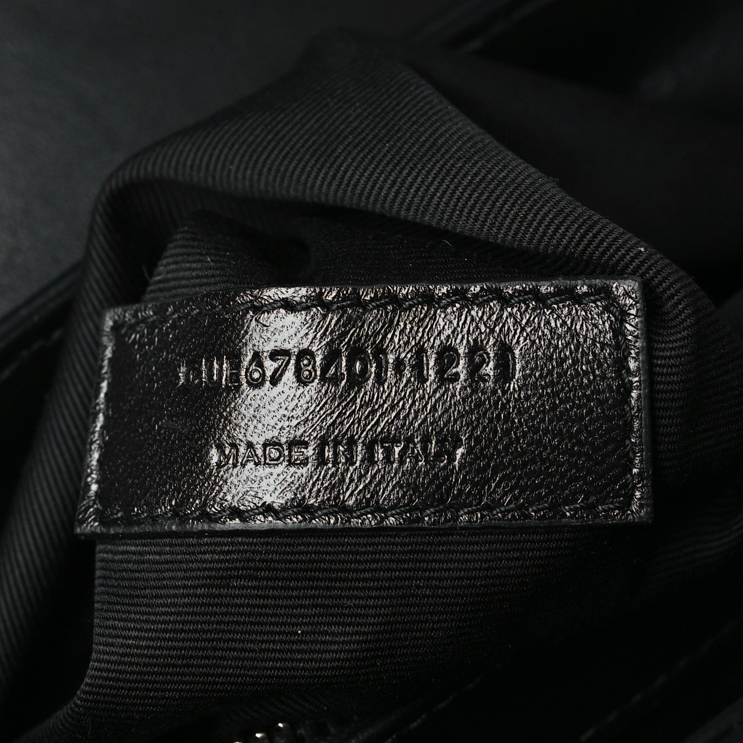 Saint Laurent Calfskin Y Quilted Monogram Toy Loulou Crossbody Bag Black 7 of 9