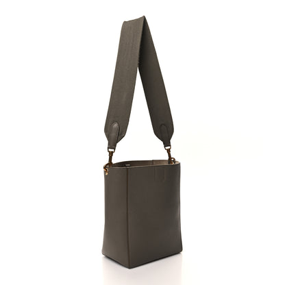 Celine Soft Grained Calfskin Small Sangle Bucket Bag Taupe 3 of 10