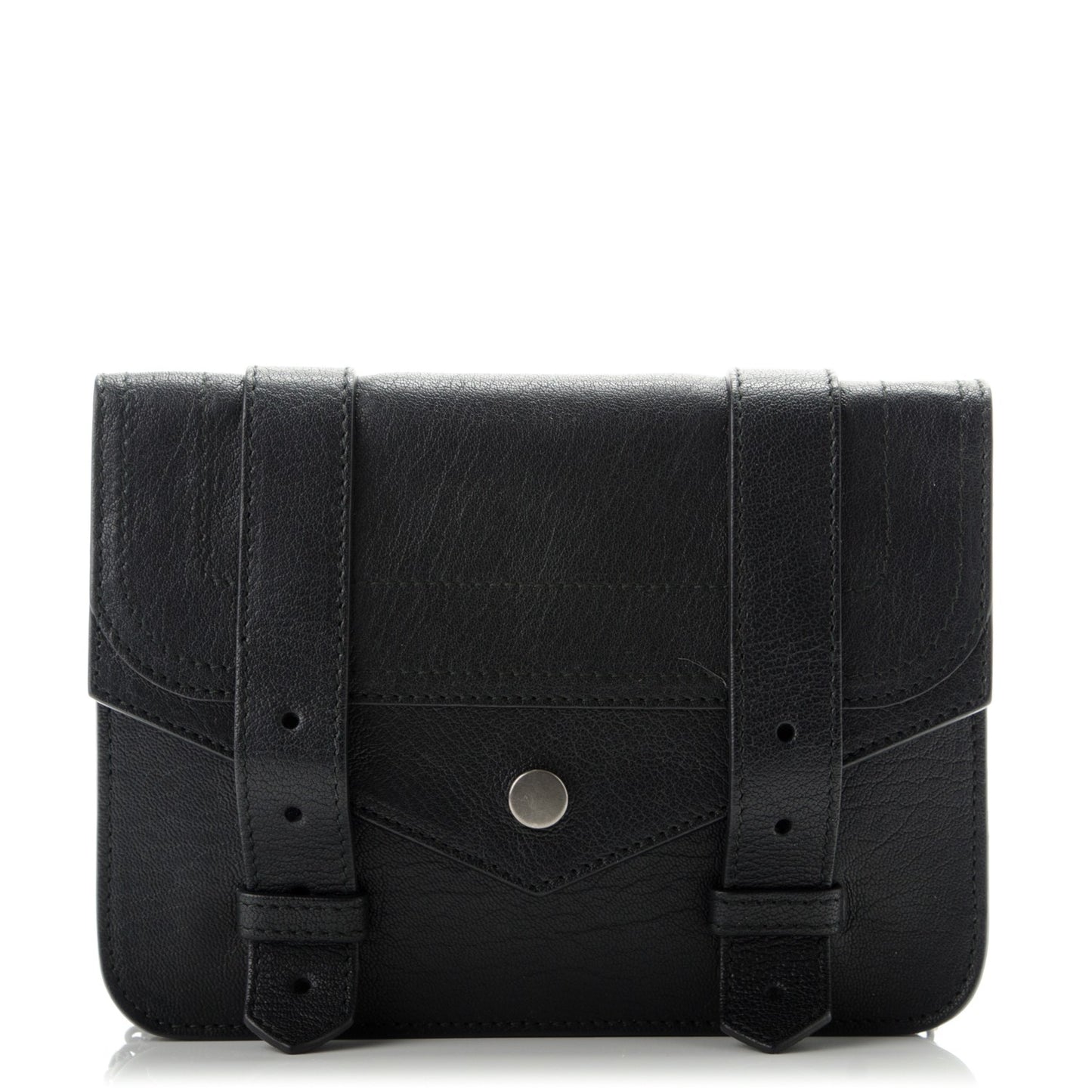 Lambskin Large PS1 Chain Wallet Black