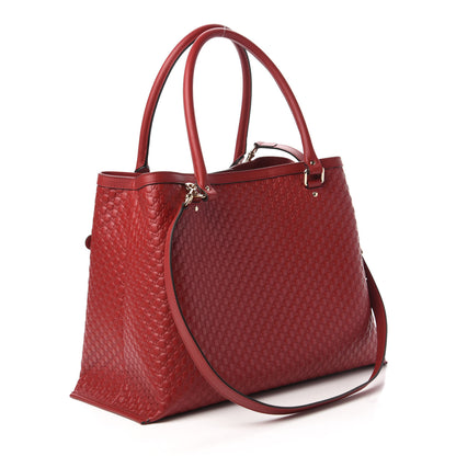 Gucci Soft Microguccissima Large Tote Red 3 of 10