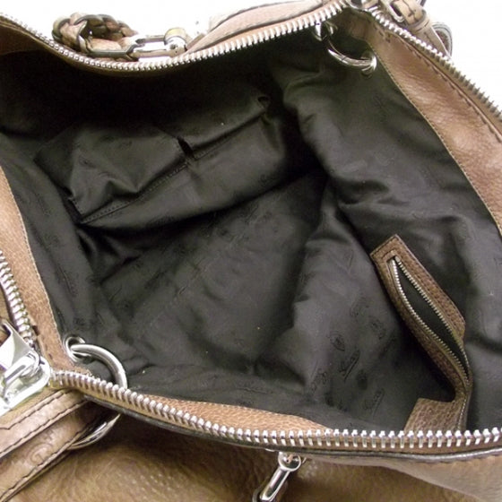 Leather Bamboo Bar Large Hobo