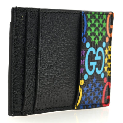 Gucci GG Supreme Monogram Psychedelic Card Holder Black 3 of 7