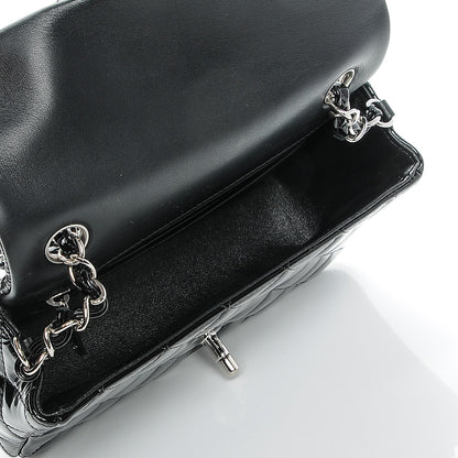 Chanel Patent Calfskin Quilted Mini Rectangular Flap Black 5 of 7