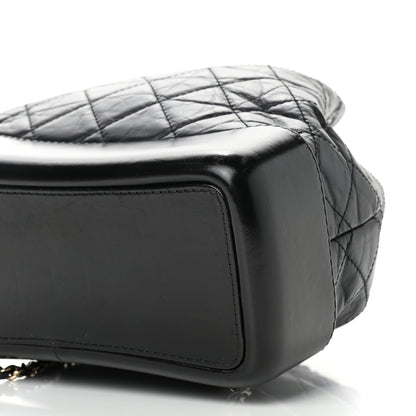 Chanel Aged Calfskin Quilted Small Gabrielle Backpack Black 9 of 10