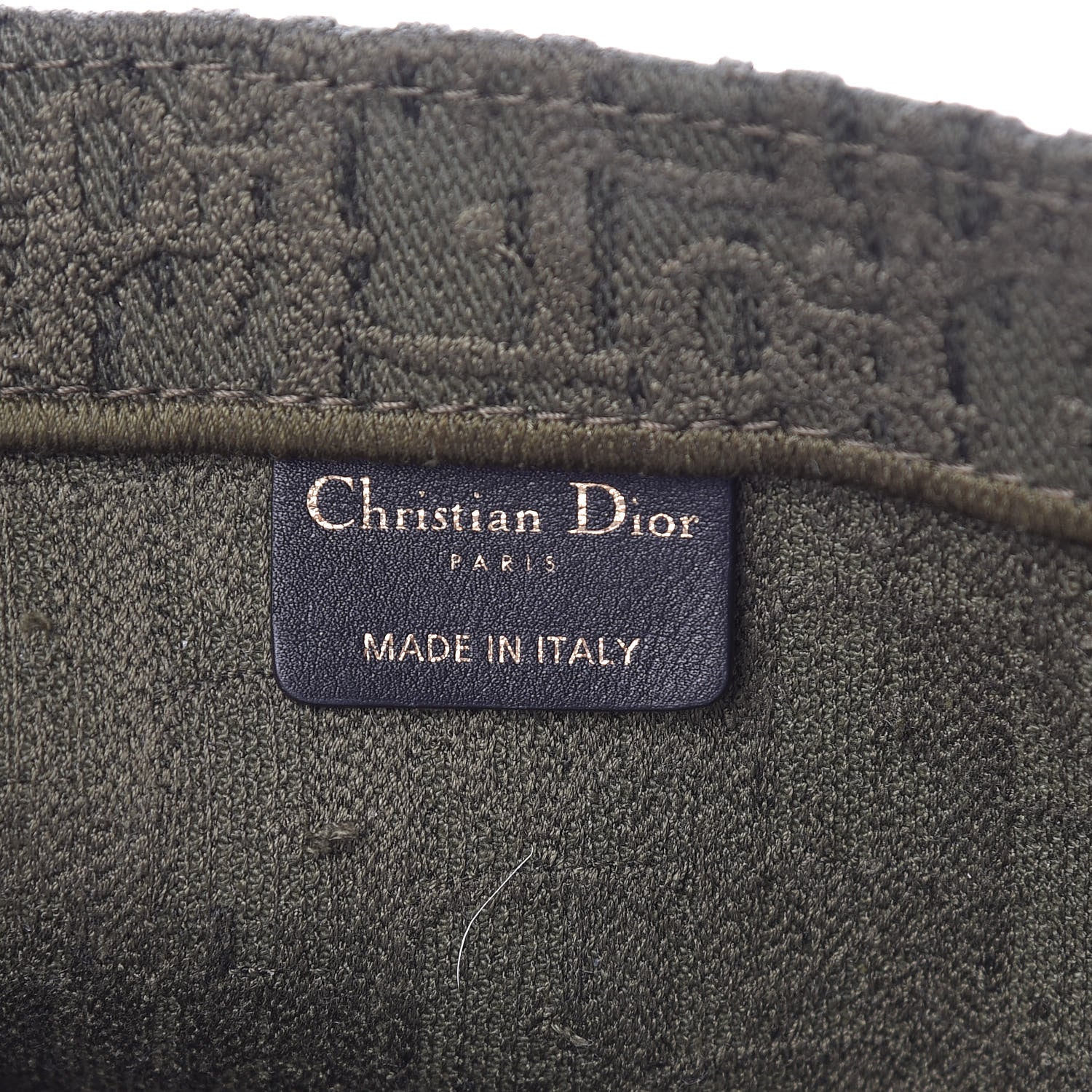 Christian Dior Oblique Denim Book Tote Green 6 of 12