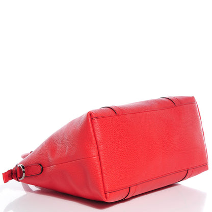 Gucci Dollar Calfskin Medium GG Charm Dome Satchel Sporting Red 4 of 7