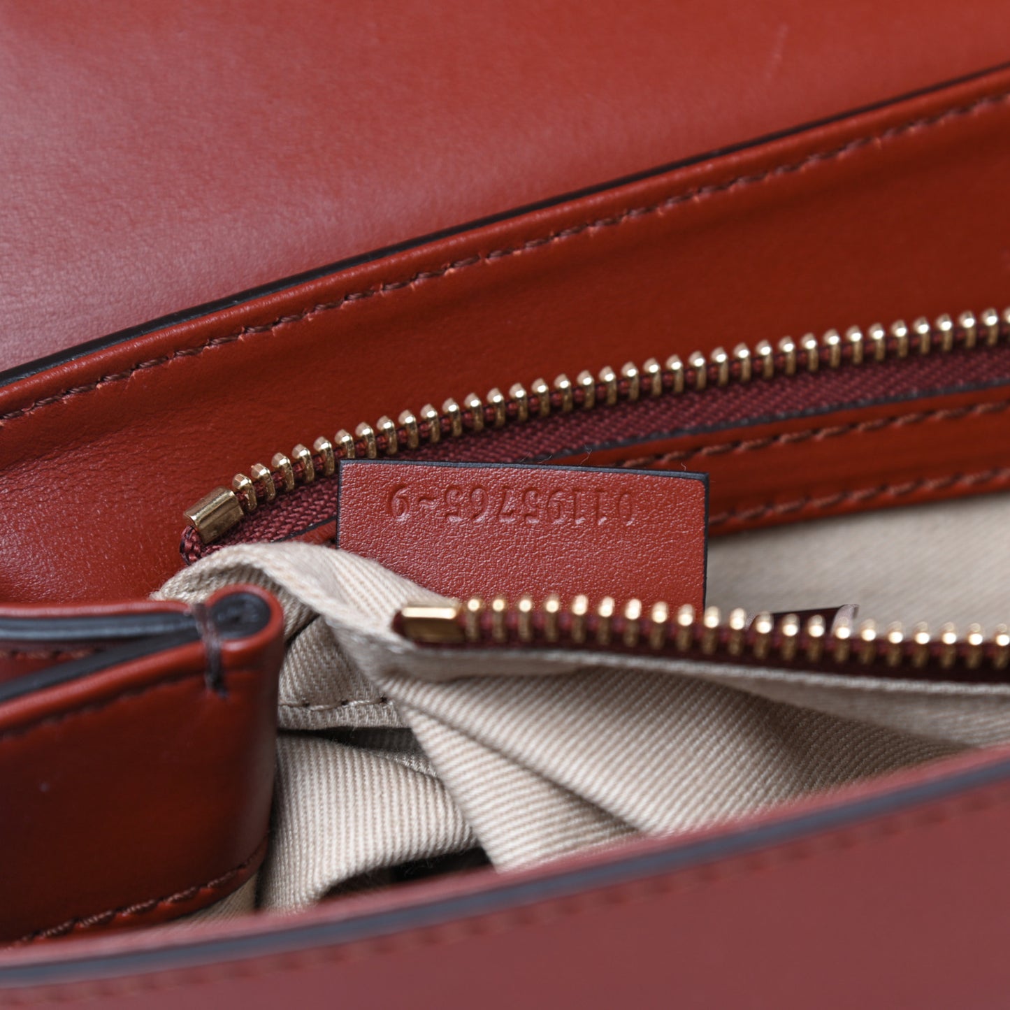 Calfskin Small C Double Carry Sepia Brown