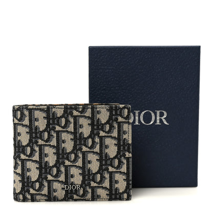 Christian Dior Oblique Compact Wallet Blue 12 of 12