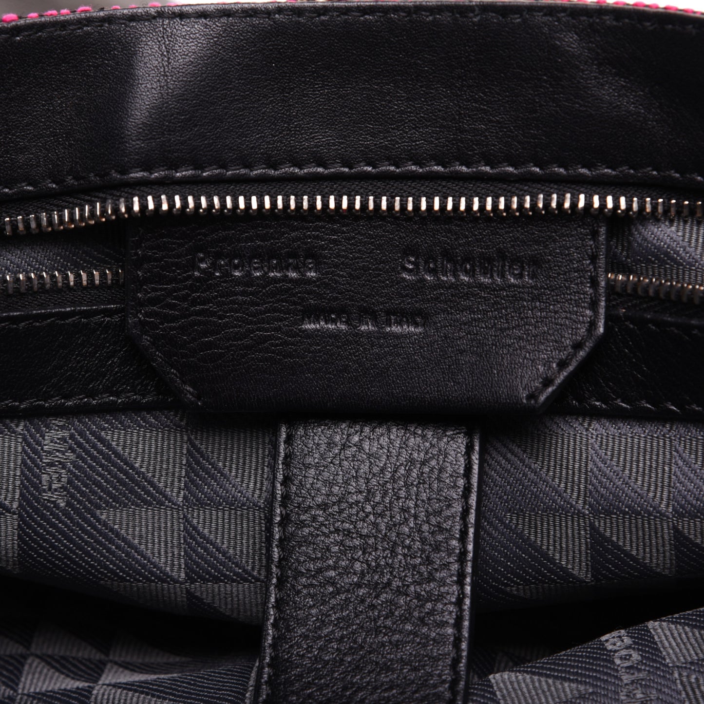 Tweed Lambskin Medium PS1 Satchel Berry Fuxia Pink
