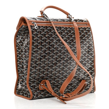 Goyard Goyardine Saint Leger Soft Briefcase Backpack Black Gold 3 of 10