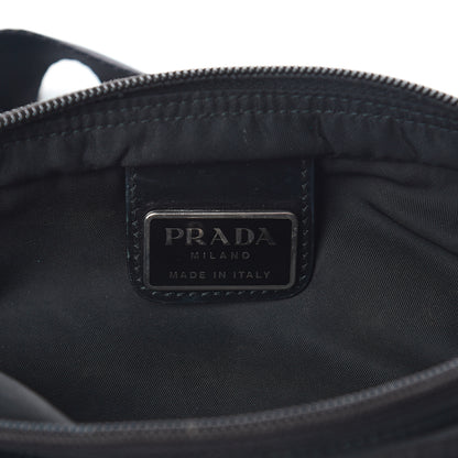 Prada Nylon Flat Messenger Bag Black 5 of 8