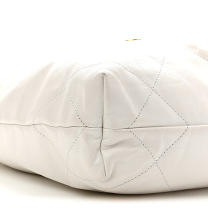 Chanel Shiny Calfskin Quilted Small Chanel 22 White 10 of 11