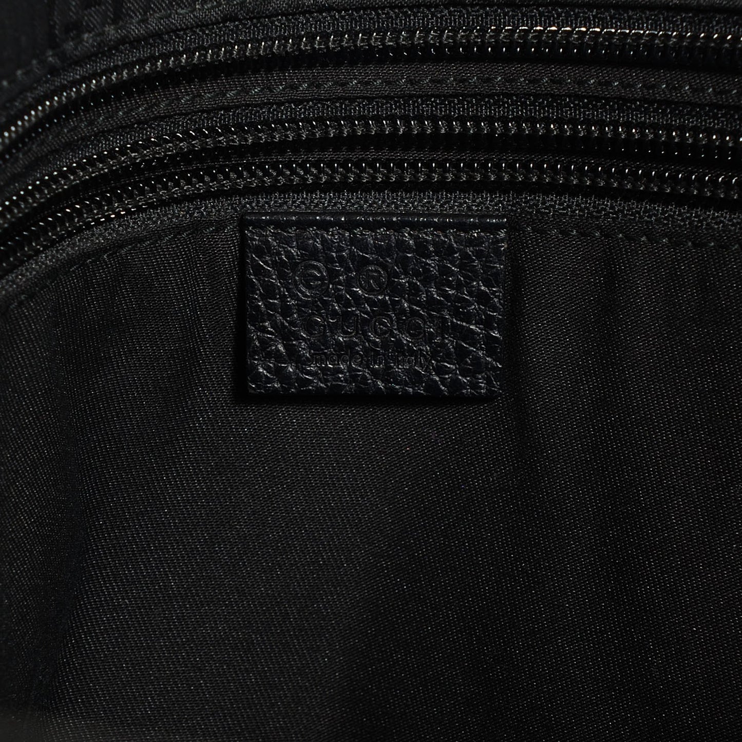 Nylon Calfskin Large Tote Black