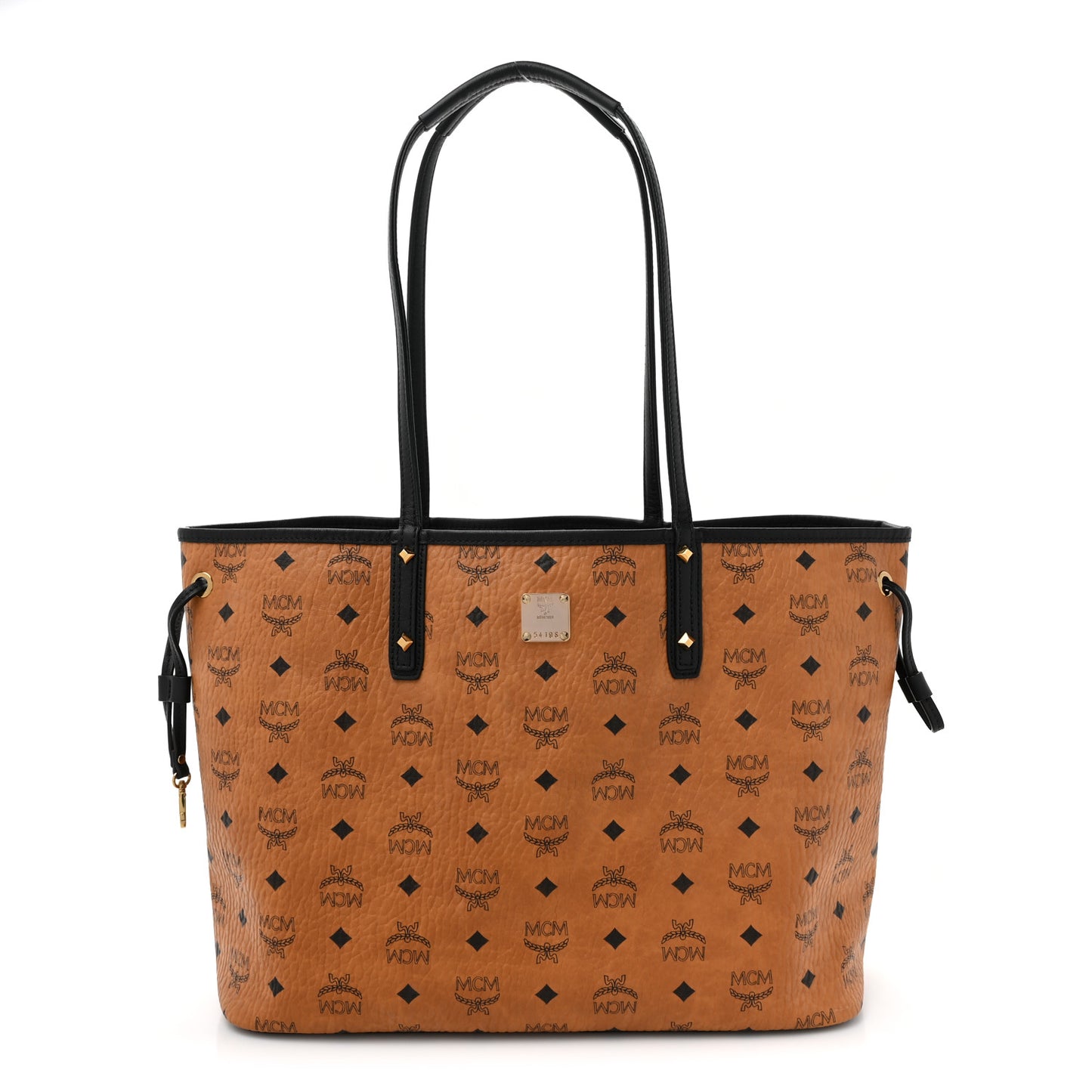 Visetos Medium Project Reversible Shopper Tote Cognac
